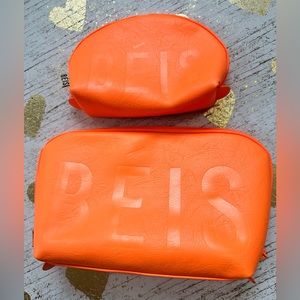 BEIS - Cosmetic Pouch Set- New without Tags - Color “Creamsicle”